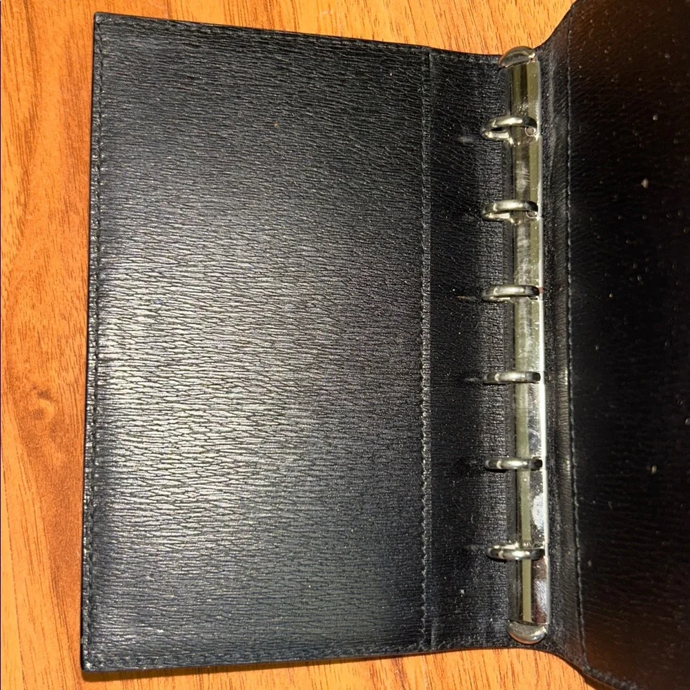 Authentic Gucci Leather Agenda with Pen